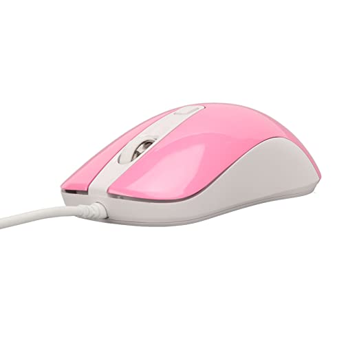 Bewinner DM010 Kabelgebundene Gaming-Maus, RGB-Hintergrundbeleuchtung, 3500 DPI, Ergonomische Optische USB-Computermaus für PC-Gamer, Pink (PINK) Bild 2