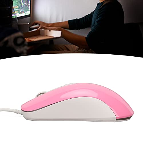Bewinner DM010 Kabelgebundene Gaming-Maus, RGB-Hintergrundbeleuchtung, 3500 DPI, Ergonomische Optische USB-Computermaus für PC-Gamer, Pink (PINK) Bild 5
