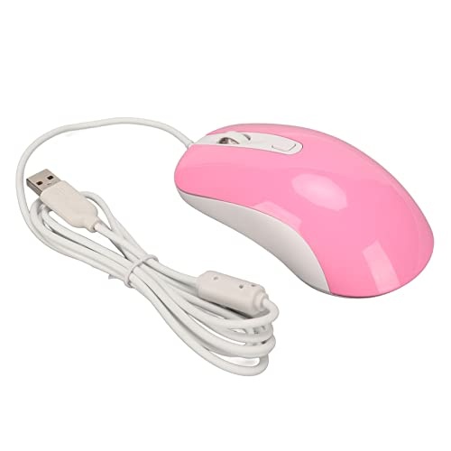 Bewinner DM010 Kabelgebundene Gaming-Maus, RGB-Hintergrundbeleuchtung, 3500 DPI, Ergonomische Optische USB-Computermaus für PC-Gamer, Pink (PINK) Bild 6
