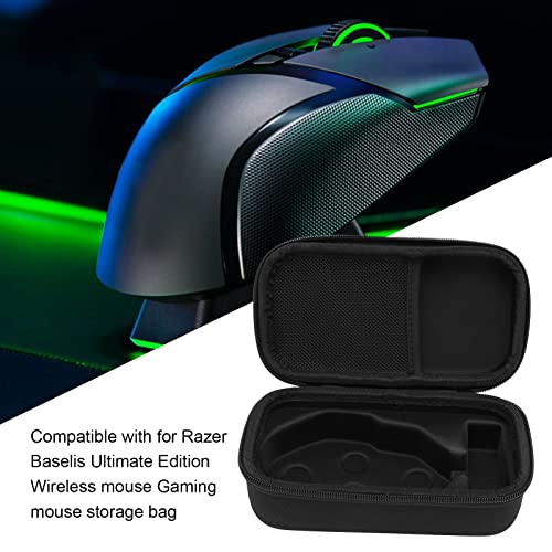 Bewinner Harte Reisetasche für die Basilisk Ultimate Wireless-Maus, Schützende Eva-Aufbewahrungstasche mit Gepolsterter Trennwand und Netztasche, wasserdichte, Stoßfeste Gaming-Maus-Tragetasche Bild 3