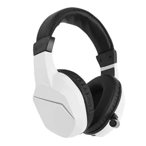 Bewinner Kabelloses Gaming-Headset mit 2,4 G und Bluetooth 5.4, 40 Stunden Spielzeit, AI-Mikrofon mit Geräuschunterdrückung, RGB-Lichtern, für PC, Mobilgerät, Weiß (White) Bild 4