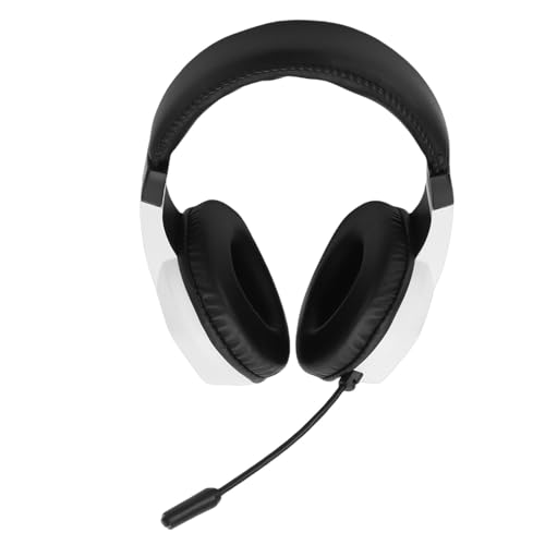 Bewinner Kabelloses Gaming-Headset mit 2,4 G und Bluetooth 5.4, 40 Stunden Spielzeit, AI-Mikrofon mit Geräuschunterdrückung, RGB-Lichtern, für PC, Mobilgerät, Weiß (White) Bild 6