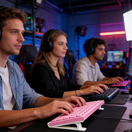 Tastaturablage, rutschfest, bequem neigbar, Computertastaturständer, Schreibtischhalterung – für Lehrer, Frauen, Männer, Maus, Telefon, Tippen, Gaming, Büro, Wohnung Bild 3