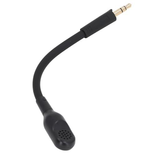 Ersatz-Spielmikrofon, abnehmbares Mikrofon mit Geräuschunterdrückung, Boom-Mikrofon mit Schaumstoffabdeckung, ideal für Barracuda X Gaming-Headset, 3,5 mm vergoldeter Stecker Bild 2