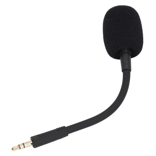 Ersatz-Spielmikrofon, abnehmbares Mikrofon mit Geräuschunterdrückung, Boom-Mikrofon mit Schaumstoffabdeckung, ideal für Barracuda X Gaming-Headset, 3,5 mm vergoldeter Stecker Bild 3