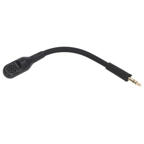 Ersatz-Spielmikrofon, abnehmbares Mikrofon mit Geräuschunterdrückung, Boom-Mikrofon mit Schaumstoffabdeckung, ideal für Barracuda X Gaming-Headset, 3,5 mm vergoldeter Stecker Bild 4