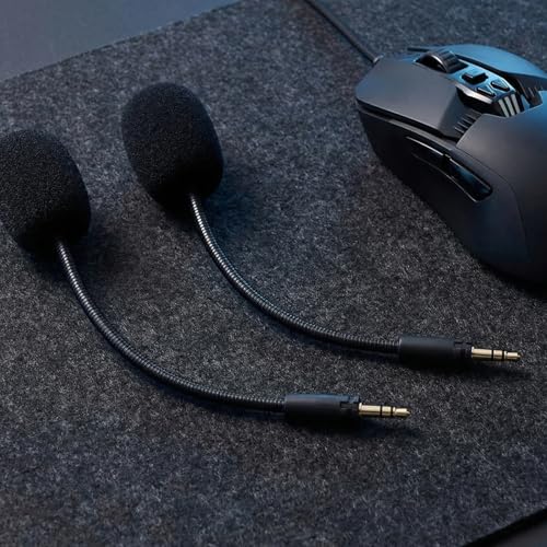 Toddmomy 2 Stück Gaming Headset mit Mikrofon für Heimcomputer und Kopfhörer Schwarze Farbe Schwammkappe Einfache Bedienung und Stummschaltfunktion für Kompetitives Bild 7