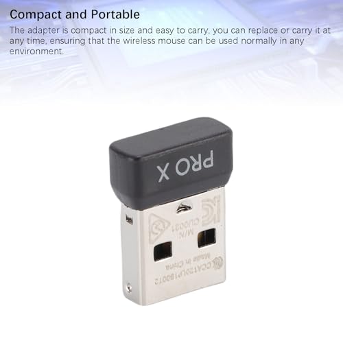 Kabelloser, Kompakter USB-Mausempfänger, Schnellkopplungsadapter für Gaming-Mäuse mit Aufbewahrungskoffer für Ersatzteile Bild 2