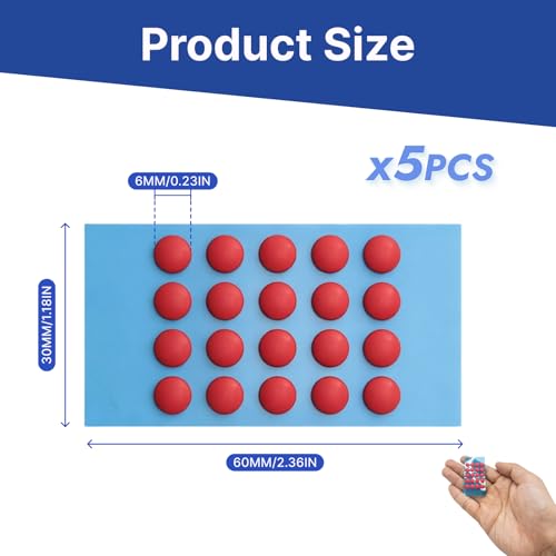 100PCS Mouse Skates Set, Maus Skates und Mouse Feet, Dot Skates für Gaming und Office, Ultra-schnelles Gleiten, Rounded Edges für präzises Handling, Maus Grip Tape kompatibel Bild 2