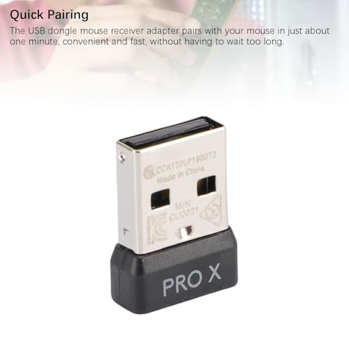 Diyeeni USB-Dongle-Mausempfänger-Adapter, Kabelloser Maus-USB-Empfänger, Schneller Pairing-Ersatz für LogitechGProX-Gaming-Mäuse mit Aufbewahrungstasche Bild 5
