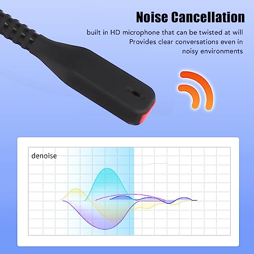 USB-Gaming-Headset mit Geräuschunterdrückung, Komfortabler PC-Kopfhörer mit Mikrofon für Heimbüros Bild 2