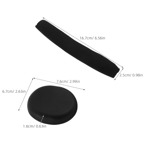 Ersatz Wireless Ear Ohrpolster Satz für Kopfhörer Over Kompatibel H800 Weiche Schutzhüllen Atmungsaktive Ohrmuscheln mit für Headsets für Flugreisen und Gaming Bild 2