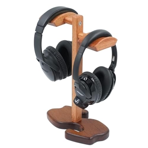 Kopfhörerständer Palisander Kopfhörerhalter Halterung Display Regal Vitrine Multi Kopfhörer PC Gaming Headset Stan Stabil & Platzsparend Bild 4