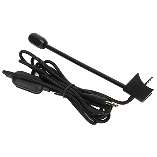 Einstellbare Lautstärke Gaming-Headset-Mikrofonkabel Clear Sound Pickup Game-Kopfhörer-Mikrofonkabel QC35 Kabelloses Game-Headset-Audiokabel Schwarz 1 X Kopfhörerkabel, Plug-and-Play Bild 1