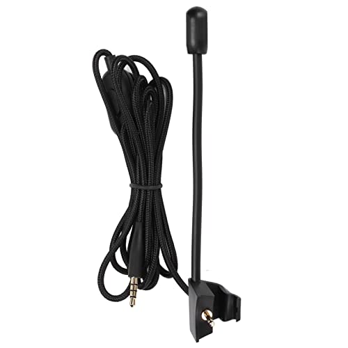 Einstellbare Lautstärke Gaming-Headset-Mikrofonkabel Clear Sound Pickup Game-Kopfhörer-Mikrofonkabel QC35 Kabelloses Game-Headset-Audiokabel Schwarz 1 X Kopfhörerkabel, Plug-and-Play Bild 2