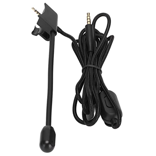 Einstellbare Lautstärke Gaming-Headset-Mikrofonkabel Clear Sound Pickup Game-Kopfhörer-Mikrofonkabel QC35 Kabelloses Game-Headset-Audiokabel Schwarz 1 X Kopfhörerkabel, Plug-and-Play Bild 3