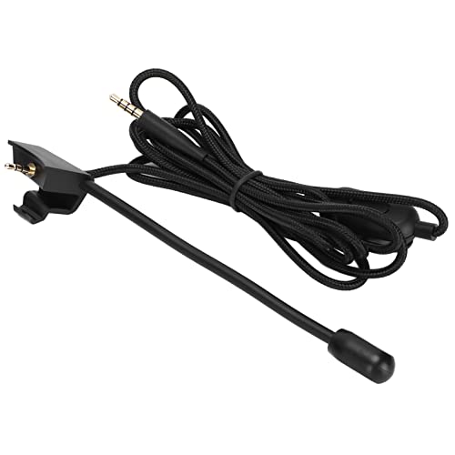 Einstellbare Lautstärke Gaming-Headset-Mikrofonkabel Clear Sound Pickup Game-Kopfhörer-Mikrofonkabel QC35 Kabelloses Game-Headset-Audiokabel Schwarz 1 X Kopfhörerkabel, Plug-and-Play Bild 6