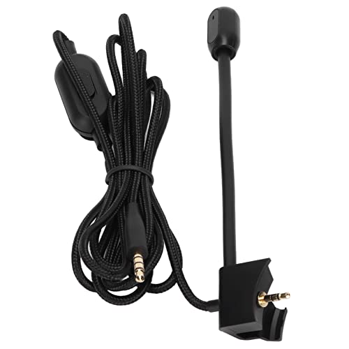 Einstellbare Lautstärke Gaming-Headset-Mikrofonkabel Clear Sound Pickup Game-Kopfhörer-Mikrofonkabel QC35 Kabelloses Game-Headset-Audiokabel Schwarz 1 X Kopfhörerkabel, Plug-and-Play Bild 7