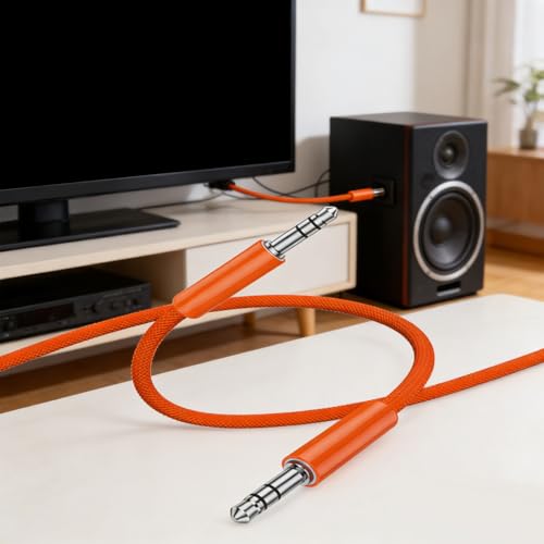 Robustes 3,5-mm-Stecker auf Stecker, 3-teilige Verbindungsleitung für Musik-Player und Gaming-Headsets, Kopfhörer-Verlängerungskabel Bild 4