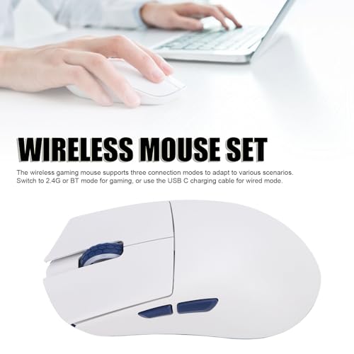 Bewinner Kabellose Gaming-Maus, 26000 DPI, Ultraleicht, Ergonomisch, 5 Programmierbare Tasten, 3 Modi, Kompatibel mit PC, Laptop, Computer für und Mac OS Bild 2