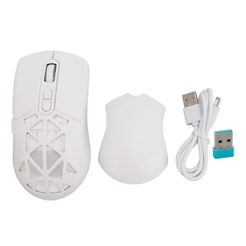 Bewinner Kabellose Gaming-Maus, Dual-Modus 2,4 G und Bluetooth 5.1, 4800 DPI Einstellbar, RGB-Hintergrundbeleuchtung, Ergonomische PC-Maus für Laptop-Computer, Wiederaufladbar mit 7 Programmierbaren Bild 6