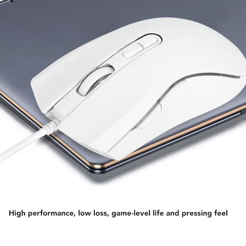 Bewinner Ergonomische Kabelgebundene Gaming-Maus, 3200 DPI Verstellbare Optische USB-Computermaus mit 7 Tasten und Bunter Hintergrundbeleuchtung für Profi-Gamer Bild 4