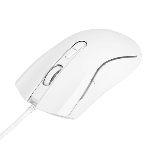 Bewinner Ergonomische Kabelgebundene Gaming-Maus, 3200 DPI Verstellbare Optische USB-Computermaus mit 7 Tasten und Bunter Hintergrundbeleuchtung für Profi-Gamer Bild 5