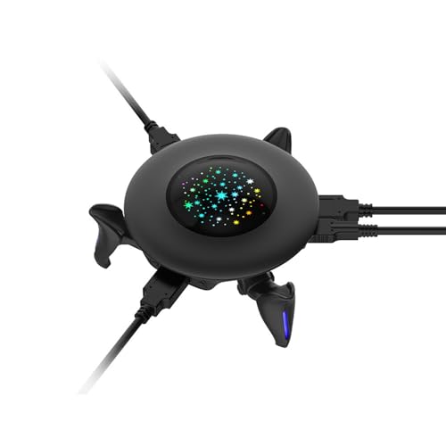 Professioneller Maus Tastatur Adapter, kreisförmiger Multi Plattform Spielekonverter mit bunt leuchtender Tastenbelegung Professioneller runder Gaming mit Tastenbelegung, bunt leuchtender Bild 6