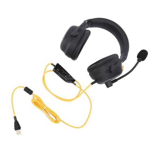 Bewinner Kabelgebundenes USB-Gaming-Headset für PC, Series X|S – 7.1 Surround Sound, 50-mm-Treiber, Mikrofon mit Geräuschunterdrückung, Individuelle Software, Leicht (Black) Bild 7