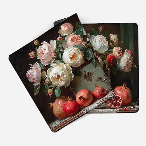 Mauspad 1200 x 600 Rosa Mauspad Blume Schreibtischunterlage mit Genähten Kanten Rutschfester Mousepad XXL, Tischunterlage Schreibtisch für PC, Maus und Tastatur, Home Office, Gaming Zubehör v7180 Bild 2