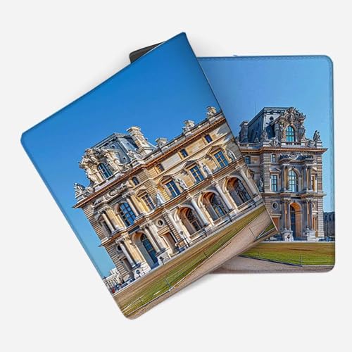 Mauspad 1200 x 600 Paris Mauspad Louvre Schreibtischunterlage mit Genähten Kanten Rutschfester Mousepad XXL, Tischunterlage Schreibtisch für PC, Maus und Tastatur, Home Office, Gaming Zubehör v6928 Bild 2