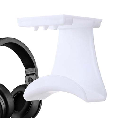 Schreibtisch-Kopfhörerhalter, selbstklebende Hakenhalterung, Headset-Aufhänger, kompaktes, platzsparendes Design, starkes Stützsystem, langlebige Struktur für Controller-Aufbewahrung, Gaming, Büro-Ein Bild 1