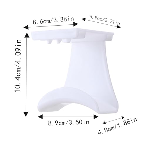 Schreibtisch-Kopfhörerhalter, selbstklebende Hakenhalterung, Headset-Aufhänger, kompaktes, platzsparendes Design, starkes Stützsystem, langlebige Struktur für Controller-Aufbewahrung, Gaming, Büro-Ein Bild 2