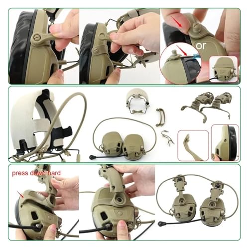 Generisch Headset mit Schienenadapter for stabile Audionutzung Bild 6