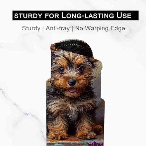 Mauspad 1200 x 600 Braun Mauspad Hund Schreibtischunterlage mit Genähten Kanten Rutschfester Mousepad XXL, Tischunterlage Schreibtisch für PC, Maus und Tastatur, Home Office, Gaming Zubehör s7187 Bild 4
