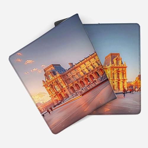 Mauspad 1200 x 600 Louvre Mauspad Paris Schreibtischunterlage mit Genähten Kanten Rutschfester Mousepad XXL, Tischunterlage Schreibtisch für PC, Maus und Tastatur, Home Office, Gaming Zubehör l6921 Bild 2