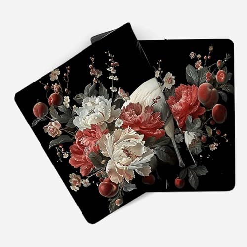 Mauspad 1200 x 600 Tier Mauspad Blume Schreibtischunterlage mit Genähten Kanten Rutschfester Mousepad XXL, Tischunterlage Schreibtisch für PC, Maus und Tastatur, Home Office, Gaming Zubehör g7208 Bild 2