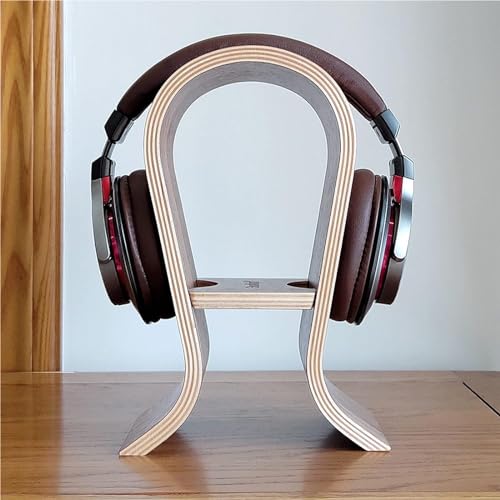 Kopfhörerständer, Gaming-Kopfhörer-Display in Walnuss-Finish, kreativer Computer-Kopfhörer-Ständer for PC-Gaming-Headsets Bild 3