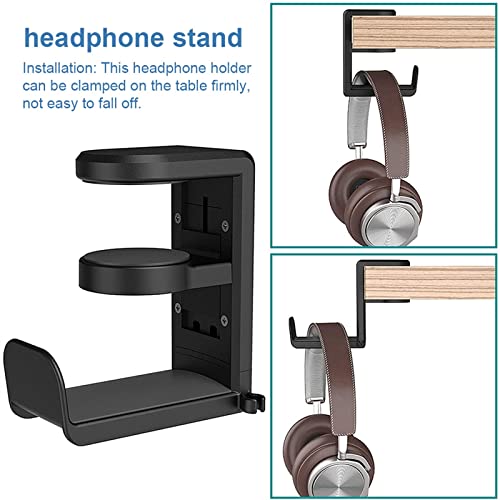 Kopfhörerständer, PC Gaming Headset Kopfhörer Haken Halter Aufhänger Halterung Bild 4