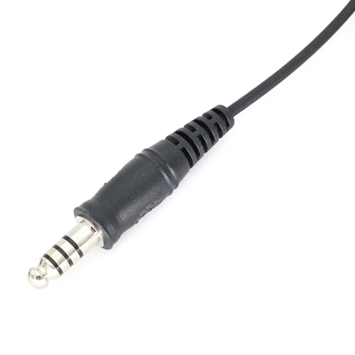 7, 1 mm Tacticals Teleskop Akustik Luftschlauch Headset, robuster Mikrofon Kopfhörer, 7, 1 mm Stecker für Radios, Kopfhörer Bild 3