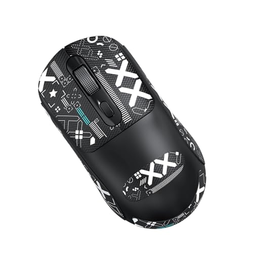 Kabellose Maus, Dual-Modus 2,4 GHz und BT 5.0-Maus mit Anti-Rutsch-Gitter-Scrollrad, 3 Einstellbare DPI-Stufen, Ergonomisches Design, für Gaming-Arbeiten (Black) Bild 1