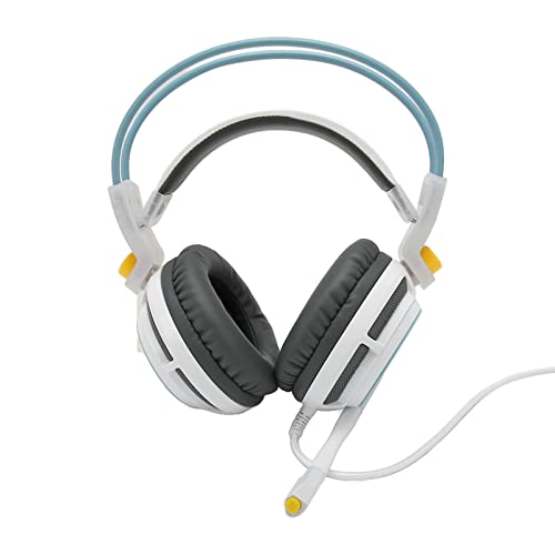 Gaming-Headset Virtual 7.1 Surround Sound USB mit LED-Beleuchtung und Mikrofon mit Geräuschunterdrückung für PC-Computerspieler. PVC-Material Bild 7