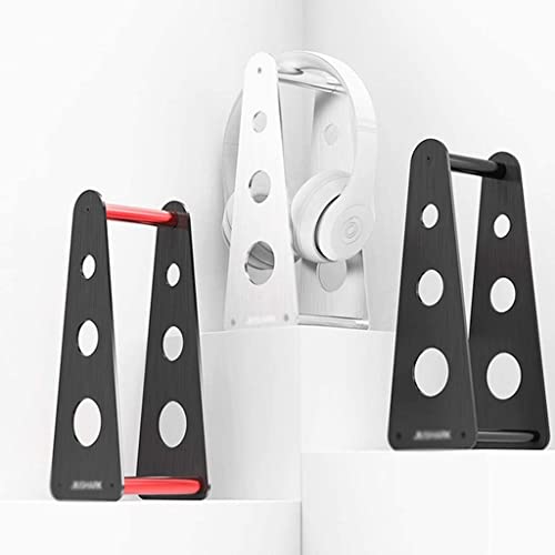 Ohrenrahmen., Kopfmontierter, universeller, einfacher Tisch-Kopfhörerständer aus Aluminiumlegierung, Gaming-Headset-Basis, Kopfhörerständer(Bianco) Bild 2