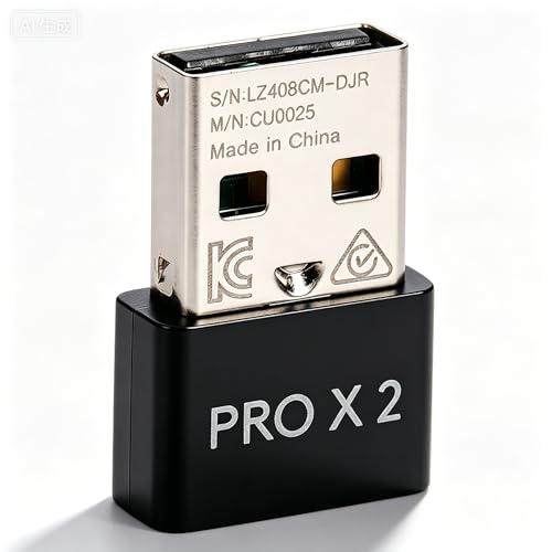 Sxhlseller USB Dongle Mausempfänger Adapter, 2 kHz Adapter fürLogitech G Pro X Superlight 2 Gaming Maus, Ersatz Empfänger Dongle für WirelessMouse Bild 1