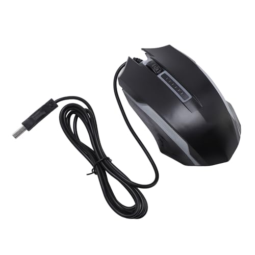 Bewinner USB-Maus mit Kabel, 1200 DPI, Optische RGB-Computermaus mit Bequemem Griff für Laptop und Desktop, Kabelgebundene USB-Maus für PC, Gaming, Arbeit, Heimbüro Bild 5