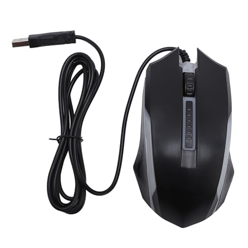 Bewinner USB-Maus mit Kabel, 1200 DPI, Optische RGB-Computermaus mit Bequemem Griff für Laptop und Desktop, Kabelgebundene USB-Maus für PC, Gaming, Arbeit, Heimbüro Bild 6