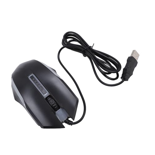 Bewinner USB-Maus mit Kabel, 1200 DPI, Optische RGB-Computermaus mit Bequemem Griff für Laptop und Desktop, Kabelgebundene USB-Maus für PC, Gaming, Arbeit, Heimbüro Bild 7