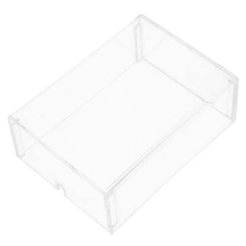 Kratzfeste Transparente Acryl Mausabdeckung Leicht zu Reinigen Minimalistisches Design Schutz für Maus und für Gaming Station und Desktop Bild 1