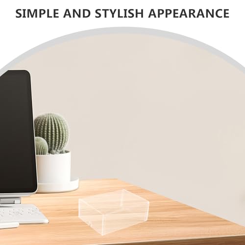 Kratzfeste Transparente Acryl Mausabdeckung Leicht zu Reinigen Minimalistisches Design Schutz für Maus und für Gaming Station und Desktop Bild 3