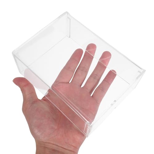 Kratzfeste Transparente Acryl Mausabdeckung Leicht zu Reinigen Minimalistisches Design Schutz für Maus und für Gaming Station und Desktop Bild 4